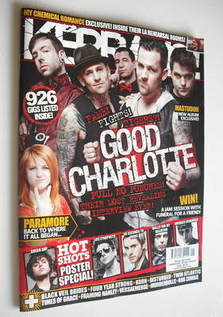 Kerrang magazine - Good Charlotte cover (5 February 2011 - Issue 1349)