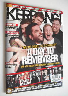 Kerrang magazine - A Day To Remember cover (22 January 2011 - Issue 1347)