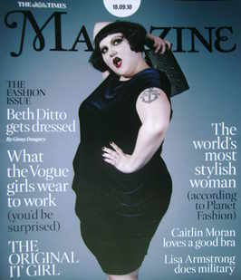 The Times magazine - Beth Ditto cover (18 September 2010)