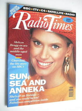 Radio Times magazine - Anneka Rice cover (11-17 January 1992)