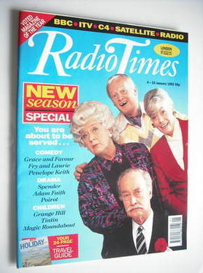 Radio Times magazine - Are You Being Served? cover (4-10 January 1992)