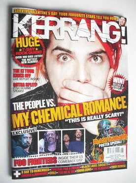 Kerrang magazine - Gerard Way cover (12 February 2011 - Issue 1350)