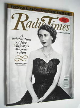 Radio Times magazine - Queen Elizabeth II cover (1-7 February 1992)