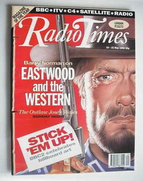 Radio Times magazine - Clint Eastwood cover (16-22 May 1992)