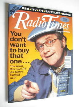 Radio Times magazine - Harry Enfield cover (28 March - 3 April 1992)