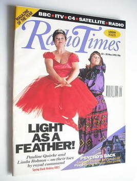 Radio Times magazine - Pauline Quirke and Linda Robson cover (23-29 May 1992)