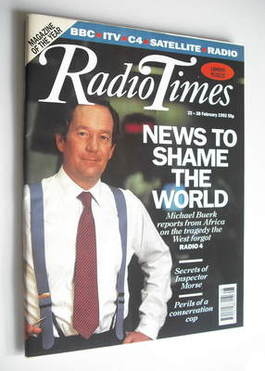 Radio Times magazine - Michael Buerk cover (22-28 February 1992)
