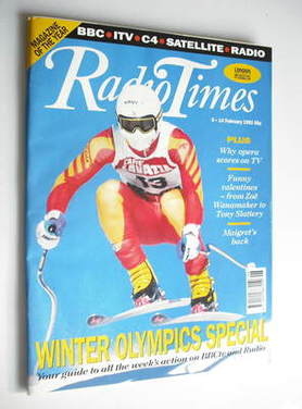 Radio Times magazine - Winter Olympics Special cover (8-14 February 1992)