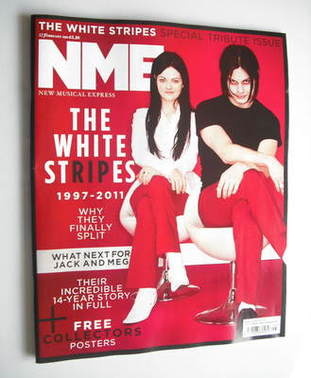 <!--2011-02-12-->NME magazine - The White Stripes cover (12 February 2011)