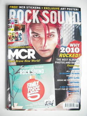 Rock Sound magazine - Gerard Way cover (January 2011)