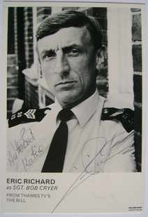 Eric Richard autograph (ex The Bill actor)