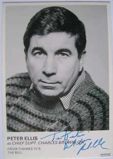 Peter Ellis autograph (ex The Bill actor)