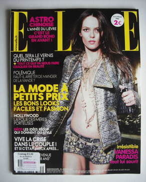 French Elle magazine - 28 January 2011 - Vanessa Paradis cover