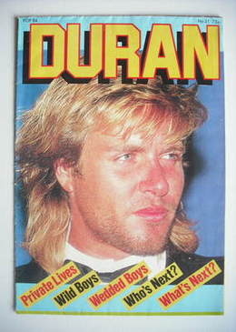 Duran Duran magazine - Pop 84 - Simon Le Bon cover (No 21)