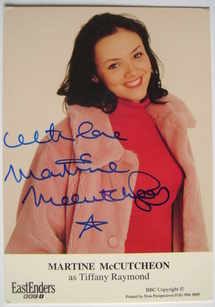 Martine McCutcheon autograph (ex EastEnders actor)