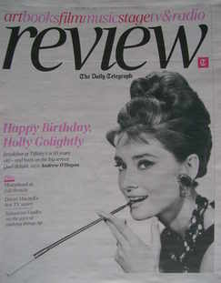 The Daily Telegraph Review newspaper supplement - 15 January 2011 - Audrey Hepburn as Holly Golightly cover