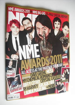 NME magazine - NME Awards 2011 cover (5 March 2011)