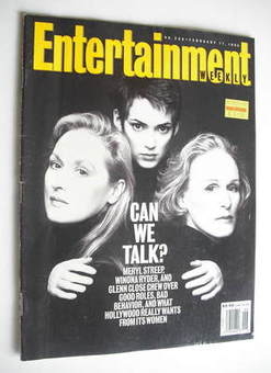 <!--1994-02-11-->Entertainment Weekly magazine - Meryl Streep, Winona Ryder