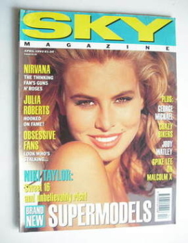 Sky magazine - Niki Taylor cover (April 1992)