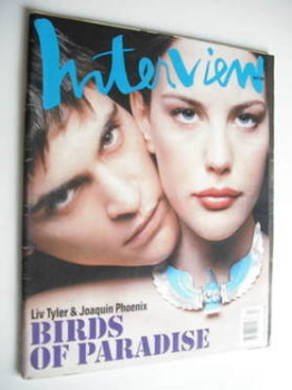 Interview magazine - April 1997 - Joaquin Phoenix and Liv Tyler cover