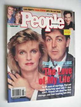 People Weekly magazine - Paul and Linda McCartney cover (4 May 1998)