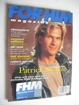 <!--1991-11-->FHM magazine - Patrick Swayze cover (November 1991)