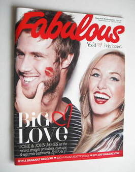 Fabulous magazine - Josie Gibson and John James Parton cover (13 February 2011)