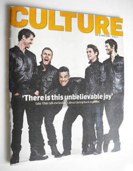 <!--2011-02-27-->Culture magazine - Take That cover (27 February 2011)