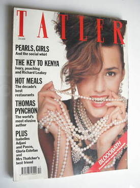<!--1989-12-->Tatler magazine - December 1989/January 1990 - Yasmin Le Bon 