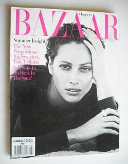 Harper's Bazaar magazine - May 1993 - Christy Turlington cover