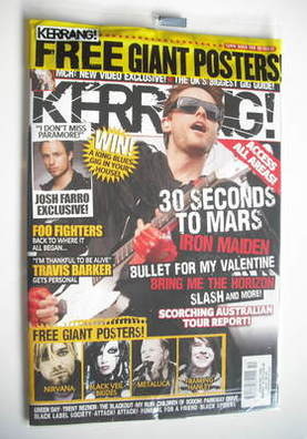 Kerrang magazine - Jared Leto cover (12 March 2011 - Issue 1354)
