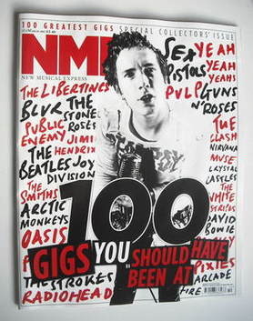NME magazine - 100 Gigs You Should Have Been At cover (12 March 2011)