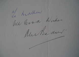 Alec Bedser autograph