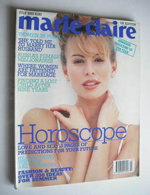 <!--1993-07-->British Marie Claire magazine - July 1993 - Niki Taylor cover