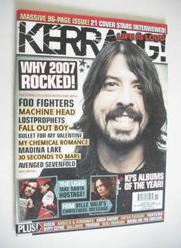 Kerrang magazine - Dave Grohl cover (22-29 December 2007 - Issue 1190)