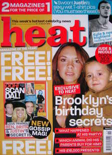 Heat magazine - Brooklyn's Birthday Secrets cover (15-21 March 2003 - Issue 210)