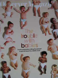 The Observer magazine - The Trouble With Babies cover (11 November 2007)