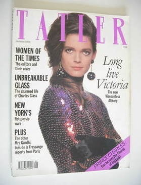 Tatler magazine - June 1990 - Viscountess Althorp cover