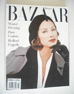 Harper's Bazaar magazine - October 1992 - Christy Turlington cover