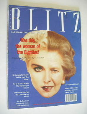 Blitz magazine - December 1989 - Madonna / Margaret Thatcher cover