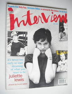 <!--1993-07-->Interview magazine - July 1993 - Juliette Lewis cover