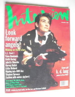 <!--1992-12-->Interview magazine - December 1992 - K D Lang cover