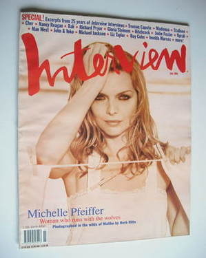 Interview magazine - July 1994 - Michelle Pfeiffer cover