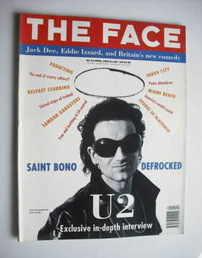 The Face magazine - Bono cover (April 1992 - Volume 2 No. 43)