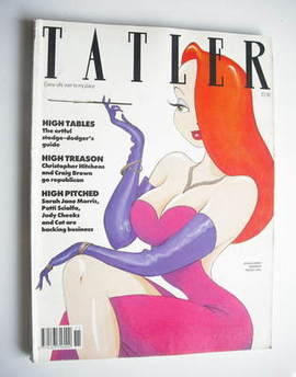 Tatler magazine - November 1988 - Jessica Rabbit cover