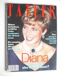 Tatler magazine - April 1993 - Princess Diana cover