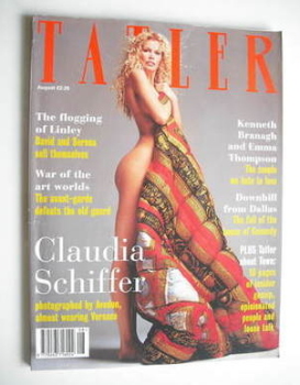 Tatler magazine - August 1994 - Claudia Schiffer cover