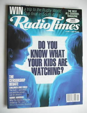 Radio Times magazine - Do You Know What Your Kids Are Watching cover (27 May - 2 June 1995)