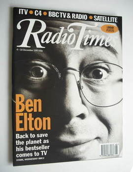 Radio Times magazine - Ben Elton cover (4-10 December 1993)