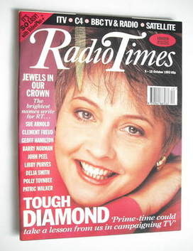 Radio Times magazine - Anne Diamond cover (9-15 October 1993)